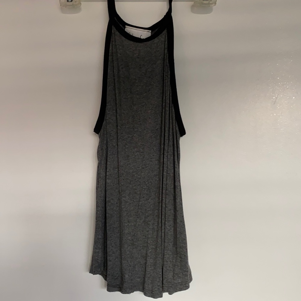 Sadie & Sage grey high neck tank, Small